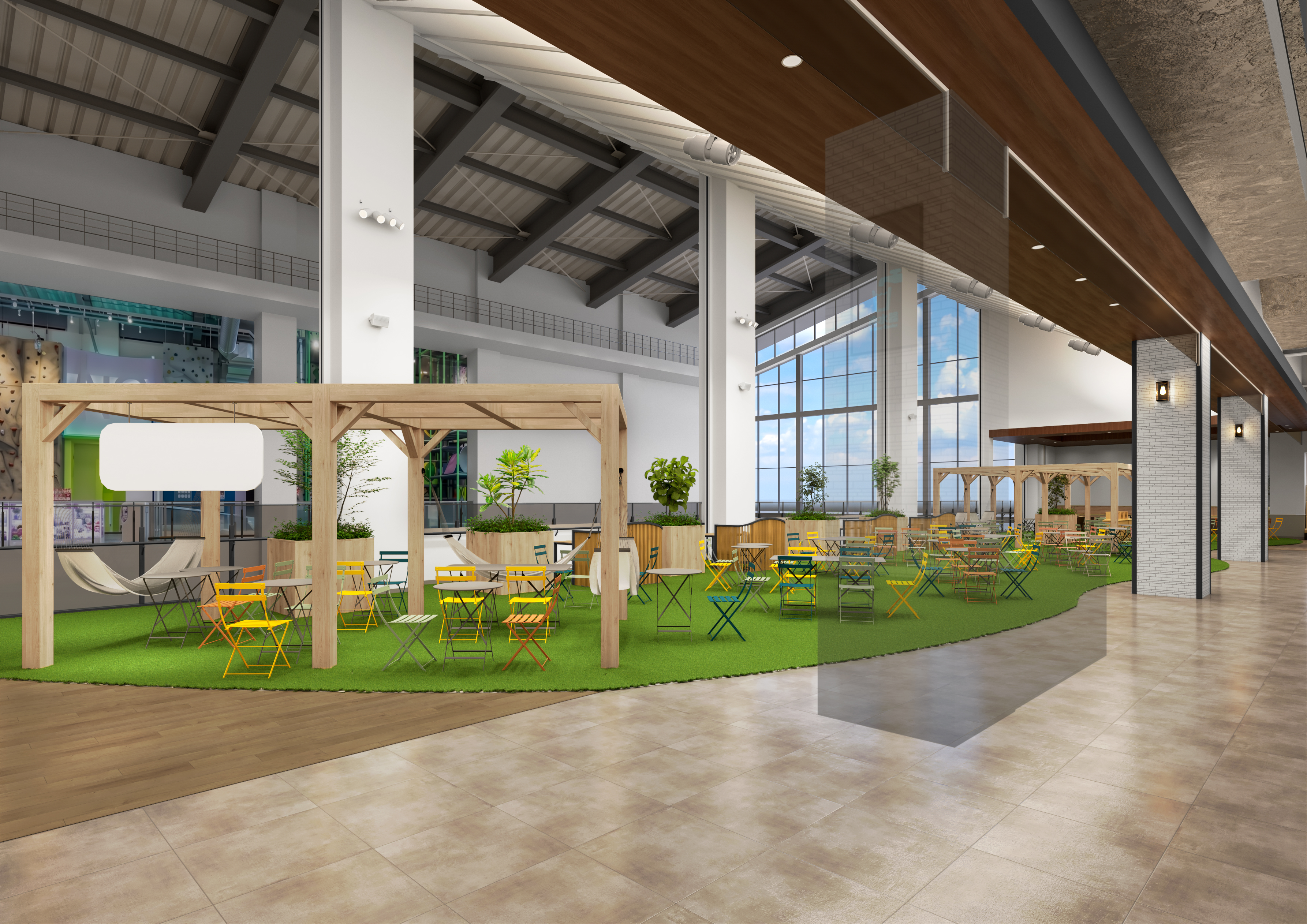 Retail dining hall visualization